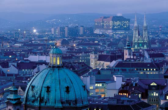 Vienna at night, 2011